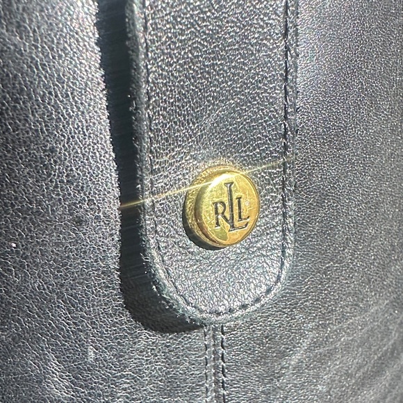 Ralph Lauren Masika Black Leather Riding Boot-8 - Picture 2 of 5